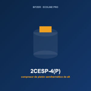 Bitzer 2CESP-4(P), compresor de pistón semihermético de alta eficiencia