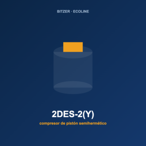 Bitzer 2DES-2(Y), compresor de pistón semihermético