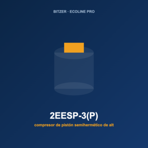Bitzer 2EESP-3(P), compresor de pistón semihermético de alta eficiencia