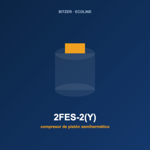Bitzer 2FES-2(Y), compresor de pistón semihermético