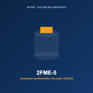 Bitzer 2FME-5, compresor semihermético de pistón ECOLINE ME