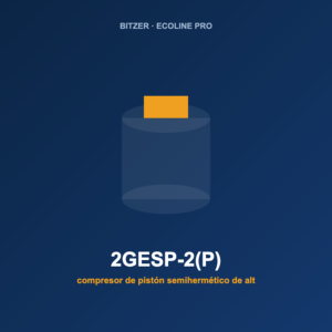 Bitzer 2GESP-2(P), compresor de pistón semihermético de alta eficiencia