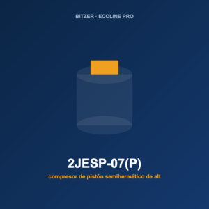 Bitzer 2JESP-07(P), compresor de pistón semihermético de alta eficiencia