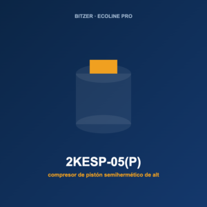 Bitzer 2KESP-05(P), compresor de pistón semihermético de alta eficiencia