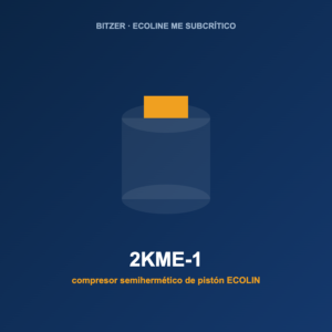 Bitzer 2KME-1, compresor semihermético de pistón ECOLINE ME