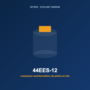 Bitzer 44EES-12, compresor semihermético de pistón en tándem