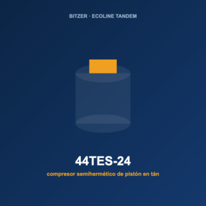 Bitzer 44TES-24, compresor semihermético de pistón en tándem