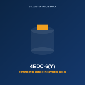 Bitzer 4EDC-6(Y), compresor de pistón semihermético para R-410A