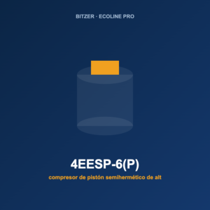 Bitzer 4EESP-6(P), compresor de pistón semihermético de alta eficiencia
