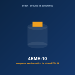 Bitzer 4EME-10, compresor semihermético de pistón ECOLINE ME