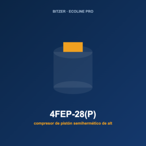 Bitzer 4FEP-28(P), compresor de pistón semihermético de alta eficiencia