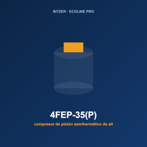Bitzer 4FEP-35(P), compresor de pistón semihermético de alta eficiencia