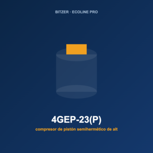 Bitzer 4GEP-23(P), compresor de pistón semihermético de alta eficiencia