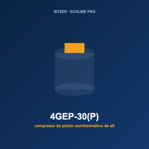 Bitzer 4GEP-30(P), compresor de pistón semihermético de alta eficiencia