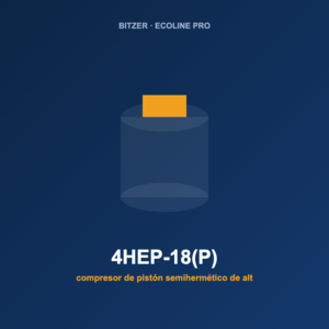 Bitzer 4HEP-18(P), compresor de pistón semihermético de alta eficiencia