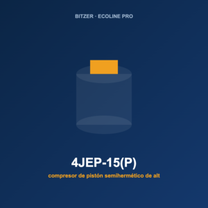 Bitzer 4JEP-15(P), compresor de pistón semihermético de alta eficiencia
