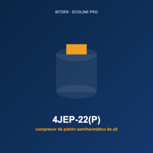 Bitzer 4JEP-22(P), compresor de pistón semihermético de alta eficiencia