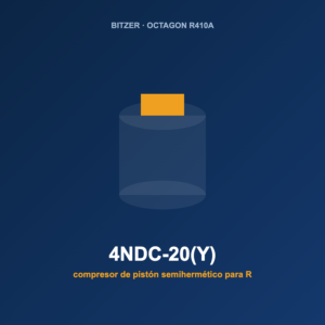 Bitzer 4NDC-20(Y), compresor de pistón semihermético para R-410A
