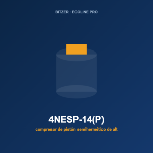 Bitzer 4NESP-14(P), compresor de pistón semihermético de alta eficiencia