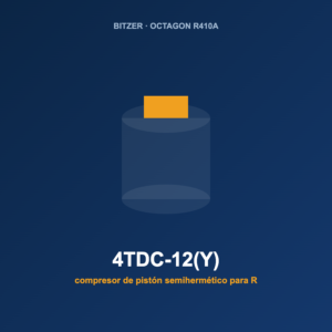 Bitzer 4TDC-12(Y), compresor de pistón semihermético para R-410A