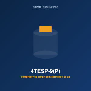 Bitzer 4TESP-9(P), compresor de pistón semihermético de alta eficiencia