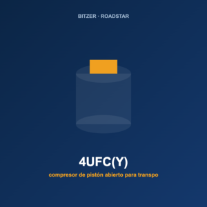 Bitzer 4UFC(Y), compresor de pistón abierto para transporte