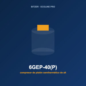 Bitzer 6GEP-40(P), compresor de pistón semihermético de alta eficiencia