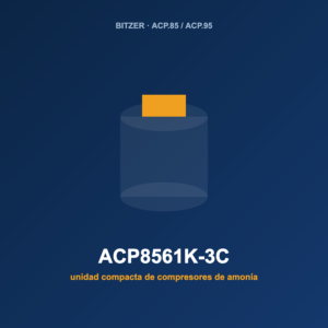 Bitzer ACP8561K-3C, unidad compacta de compresores de amoníaco (NH₃)