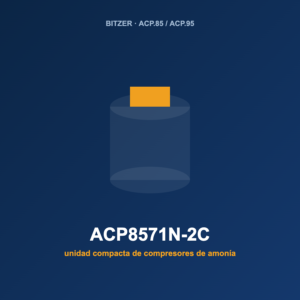 Bitzer ACP8571N-2C, unidad compacta de compresores de amoníaco (NH₃)