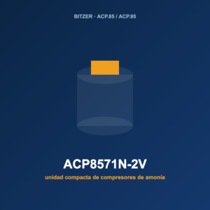 Bitzer ACP8571N-2V, unidad compacta de compresores de amoníaco (NH₃)