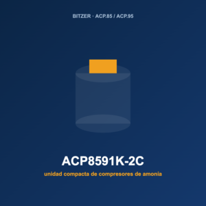 Bitzer ACP8591K-2C, unidad compacta de compresores de amoníaco (NH₃)