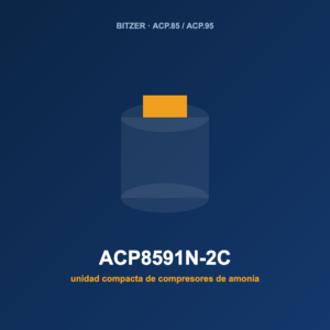 Bitzer ACP8591N-2C, unidad compacta de compresores de amoníaco (NH₃)