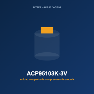 Bitzer ACP95103K-3V, unidad compacta de compresores de amoníaco (NH₃)