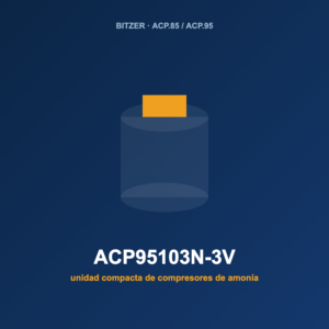 Bitzer ACP95103N-3V, unidad compacta de compresores de amoníaco (NH₃)