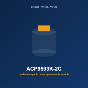 Bitzer ACP9593K-2C, unidad compacta de compresores de amoníaco (NH₃)