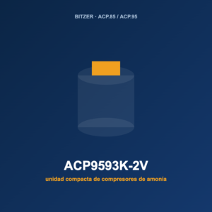 Bitzer ACP9593K-2V, unidad compacta de compresores de amoníaco (NH₃)
