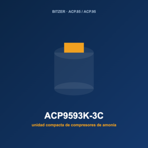 Bitzer ACP9593K-3C, unidad compacta de compresores de amoníaco (NH₃)
