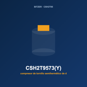 Bitzer CSH2T9573(Y), compresor de tornillo semihermético de dos etapas