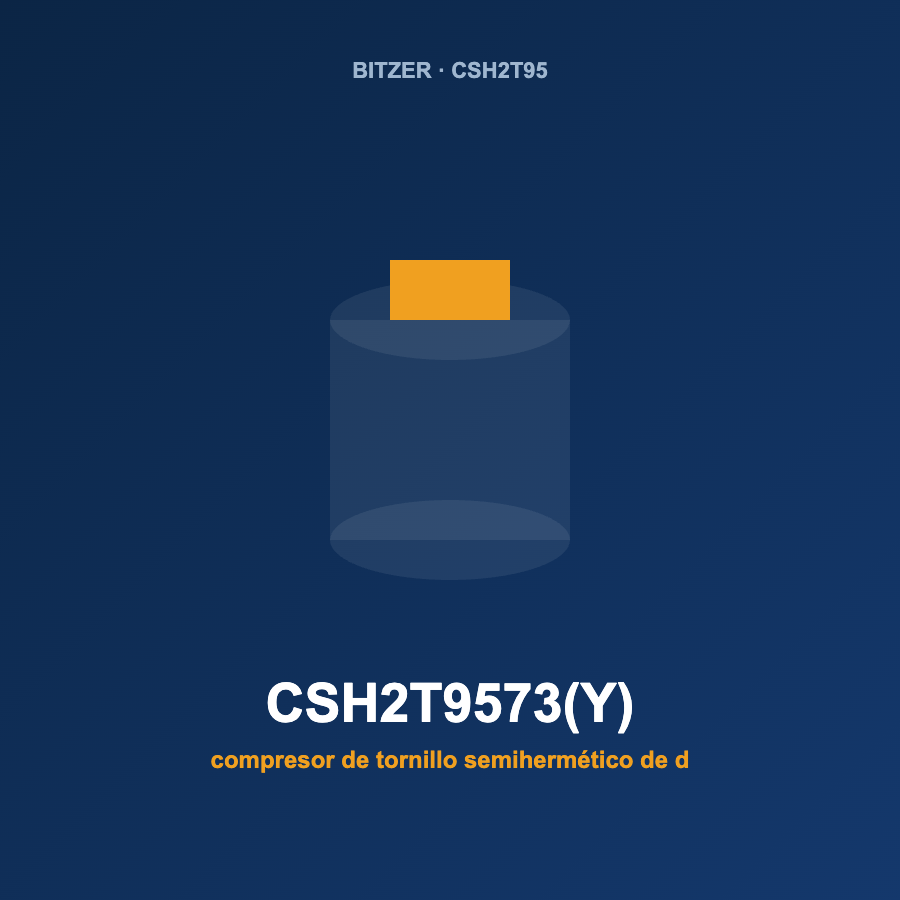 Bitzer CSH2T9573(Y), compresor de tornillo semihermético de dos etapas