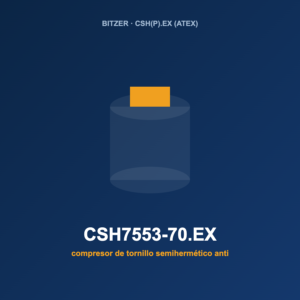 Bitzer CSH7553-70.EX, compresor de tornillo semihermético antideflagrante (ATEX)