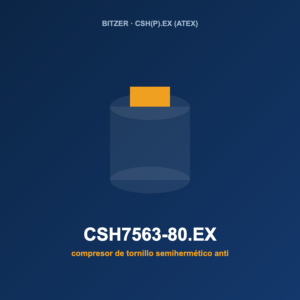 Bitzer CSH7563-80.EX, compresor de tornillo semihermético antideflagrante (ATEX)