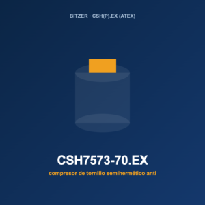 Bitzer CSH7573-70.EX, compresor de tornillo semihermético antideflagrante (ATEX)