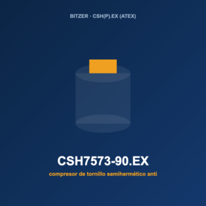Bitzer CSH7573-90.EX, compresor de tornillo semihermético antideflagrante (ATEX)