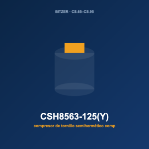 Bitzer CSH8563-125(Y), compresor de tornillo semihermético compacto