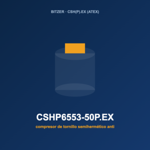 Bitzer CSHP6553-50P.EX, compresor de tornillo semihermético antideflagrante (ATEX)