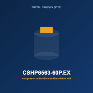 Bitzer CSHP6563-60P.EX, compresor de tornillo semihermético antideflagrante (ATEX)