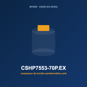 Bitzer CSHP7553-70P.EX, compresor de tornillo semihermético antideflagrante (ATEX)