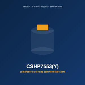 Bitzer CSHP7553(Y), compresor de tornillo semihermético para bombas de calor