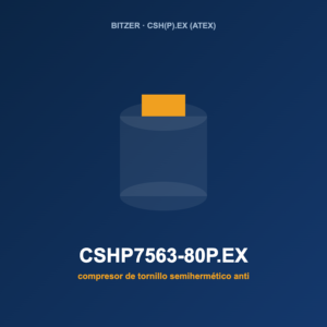 Bitzer CSHP7563-80P.EX, compresor de tornillo semihermético antideflagrante (ATEX)
