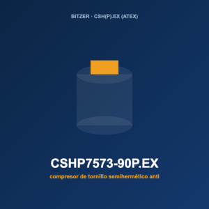 Bitzer CSHP7573-90P.EX, compresor de tornillo semihermético antideflagrante (ATEX)